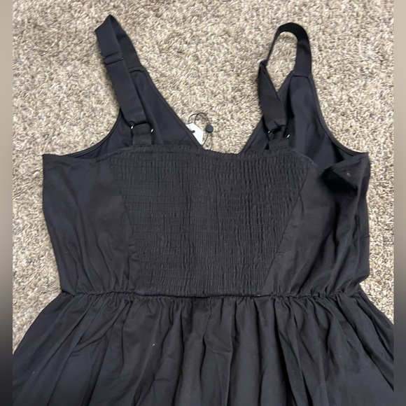 Poplin smocked back dress - Picture 1 of 3